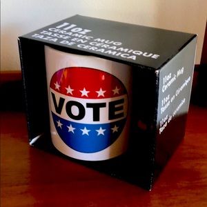 NIB "VOTE" Ceramic Mug 11oz